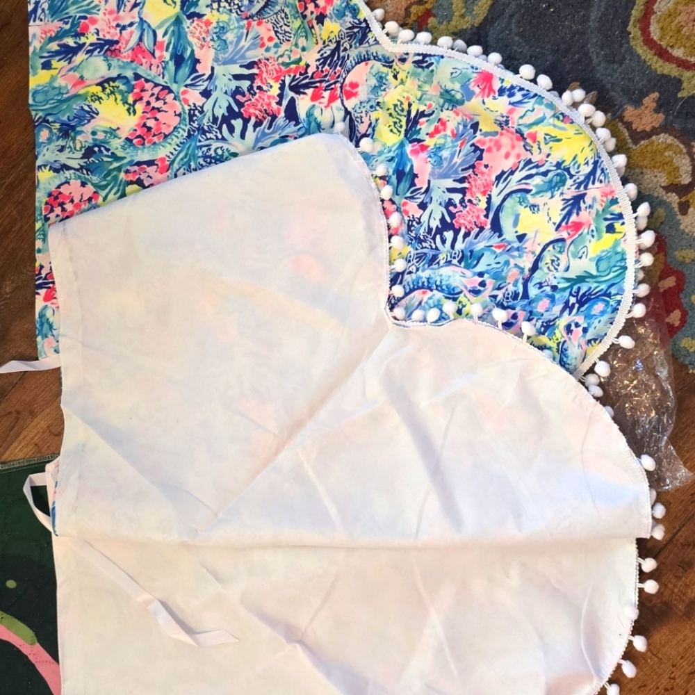 Lilly pulitzer christmas tree skirt